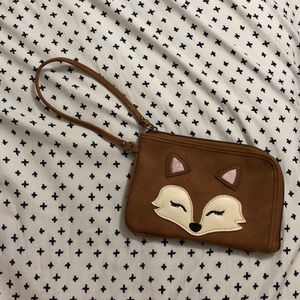cute fox wristlet